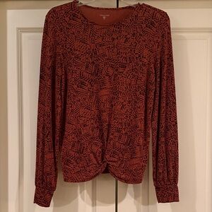 Garnet Hill long sleeve knit top